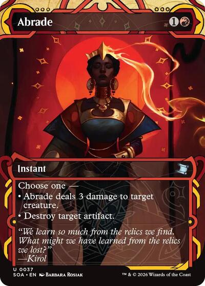 Abrade (SOA) #37 Uncommon (Lightly Played) Secrets of Strixhaven: Mystical Archive Magic: The Gathering: 2026