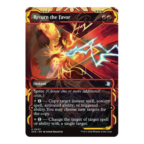 Return the Favor (SOA) #47 Uncommon (Foil Lightly Played) Secrets of Strixhaven: Mystical Archive Magic: The Gathering: 2026