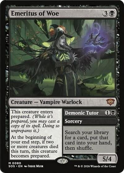 Emeritus of Woe (SOS) #80 Mythic Rare Secrets of Strixhaven Magic: The Gathering: 2026