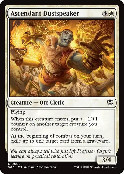 2026 Magic: Secrets of Strixhaven (SOS) - Ascendant Dustspeaker (#8, Common)
