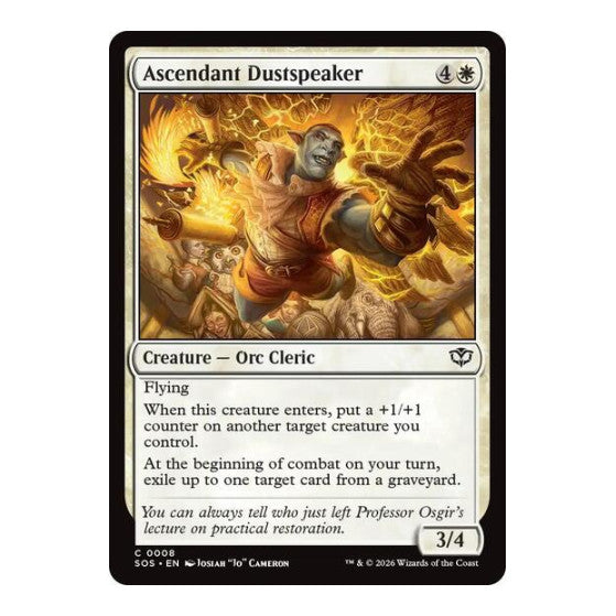 Ascendant Dustspeaker (SOS) #8 Common Secrets of Strixhaven Magic: The Gathering: 2026