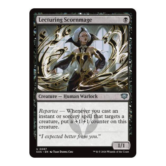 Lecturing Scornmage (SOS) #87 Uncommon Secrets of Strixhaven Magic: The Gathering: 2026
