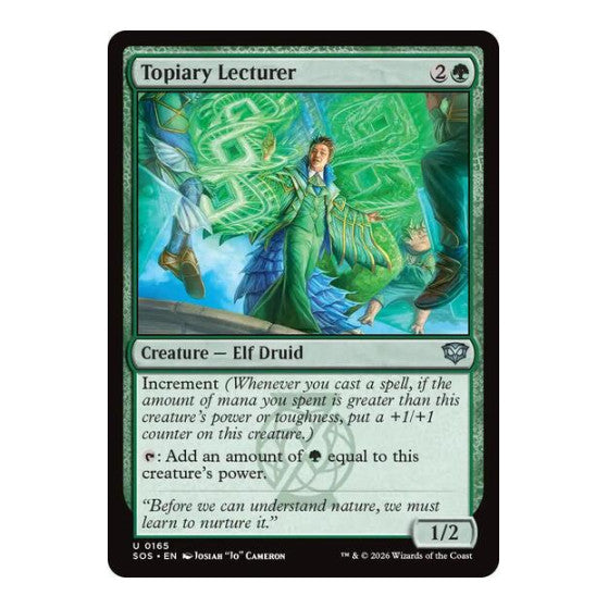 Topiary Lecturer (SOS) #165 Uncommon Secrets of Strixhaven Magic: The Gathering: 2026