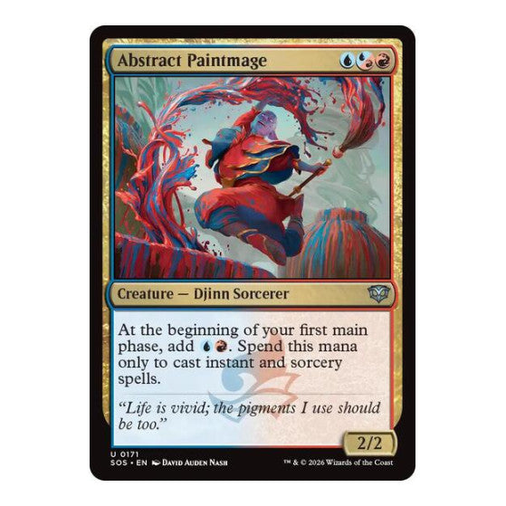 Abstract Paintmage (SOS) #171 Uncommon Secrets of Strixhaven Magic: The Gathering: 2026