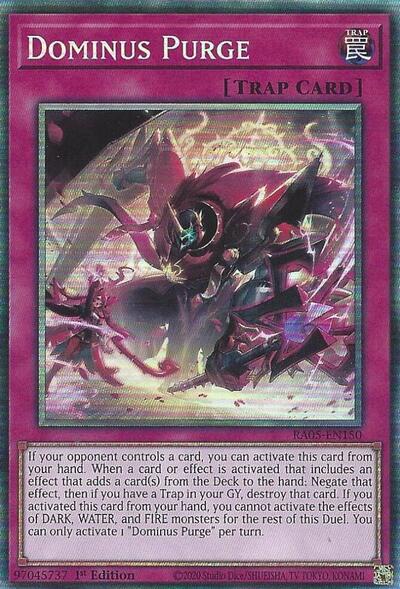 Dominus Purge (Collector's Rare) (RA05) #RA05-EN150 Collector's Rare (1st Edition Lightly Played) Rarity Collection 5 YuGiOh: 2026