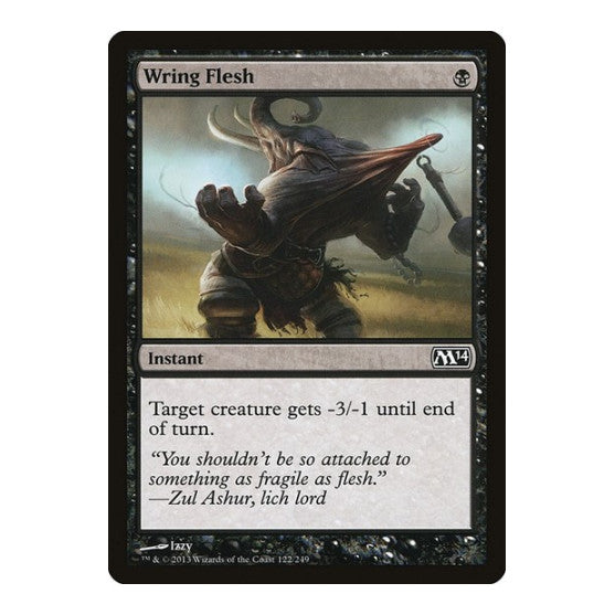 Wring Flesh (M14) #122 Common (Lightly Played) Magic 2014 (M14) Magic: The Gathering: 2013