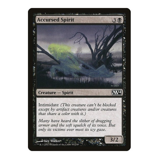 Accursed Spirit (M14) #83 Common Magic 2014 (M14) Magic: The Gathering: 2013
