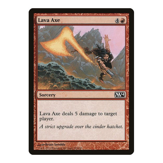 Lava Axe (M14) #143 Common (Lightly Played) Magic 2014 (M14) Magic: The Gathering: 2013