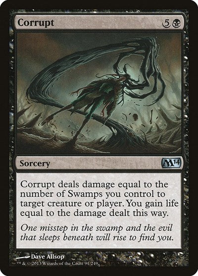 2013 Magic: Magic 2014 (M14) (M14) - Corrupt (#91, Uncommon) (Lightly Played)