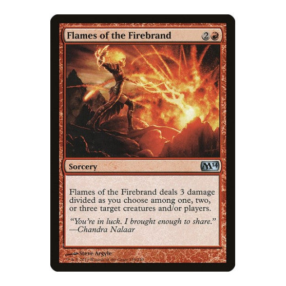 Flames of the Firebrand (M14) #139 Uncommon (Moderately Played) Magic 2014 (M14) Magic: The Gathering: 2013