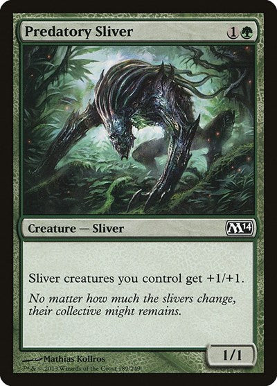 Predatory Sliver (M14) #189 Common Magic 2014 (M14) Magic: The Gathering: 2013
