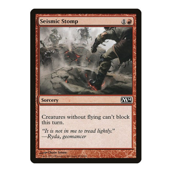 Seismic Stomp (M14) #152 Common Magic 2014 (M14) Magic: The Gathering: 2013