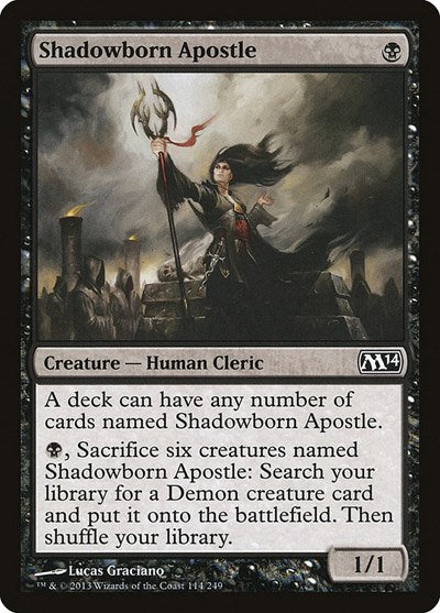 Shadowborn Apostle (M14) #114 Common (Lightly Played) Magic 2014 (M14) Magic: The Gathering: 2013