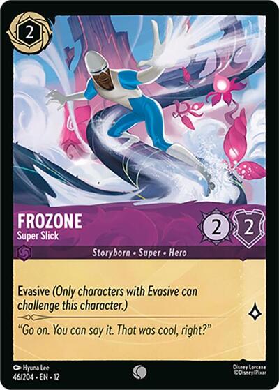 Frozone - Super Slick (12) #46/204 Common (Near Mint) Wilds Unknown Disney Lorcana: 2026