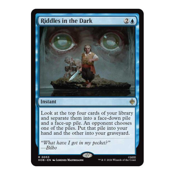 Riddles in the Dark (HOB) #53 Rare (Foil Lightly Played) The Hobbit Magic: The Gathering: 2026