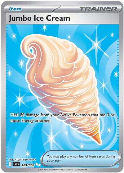 Jumbo Ice Cream (CRI) #109/086 Ultra Rare (Holofoil Near Mint) ME04: Chaos Rising Pokemon: 2026