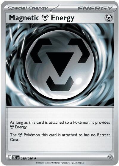 Magnetic Metal Energy (CRI) #085/086 Rare ME04: Chaos Rising Pokemon: 2026