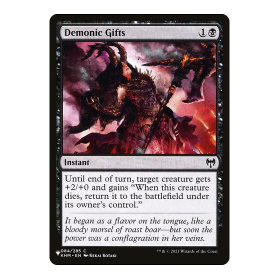 Demonic Gifts (LIST) #84 Common (Lightly Played) The List Reprints Magic: The Gathering: 2026