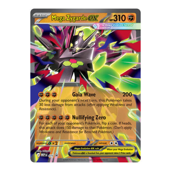 Mega Zygarde ex - 071 (MEP) #071 Promo (Holofoil Near Mint) ME: Mega Evolution Promo Pokemon: 2025