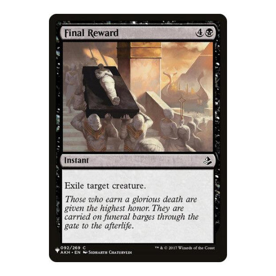 Final Reward (LIST) #92 Common (Lightly Played) The List Reprints Magic: The Gathering: 2026