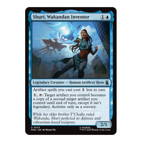 Shuri, Wakandan Inventor (MSH) #75 Uncommon (Lightly Played) Marvel Super Heroes Magic: The Gathering: 2026