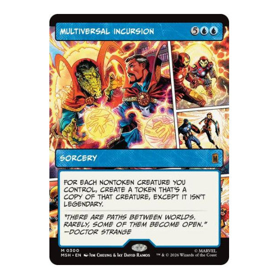 Multiversal Incursion (Borderless) (MSH) #300 Mythic Rare (Near Mint) Marvel Super Heroes Magic: The Gathering: 2026