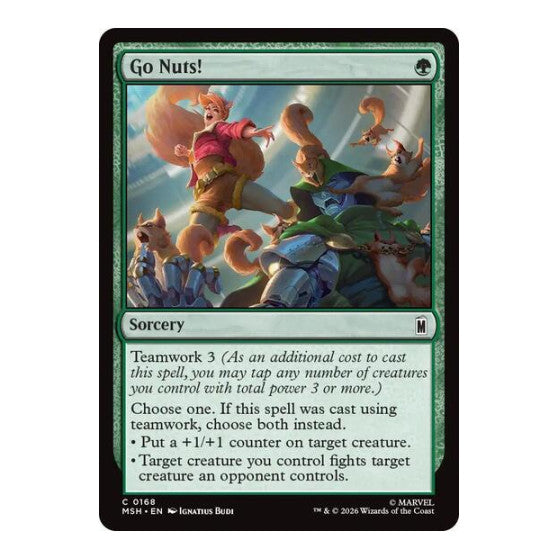 Go Nuts! (MSH) #168 Common (Lightly Played) Marvel Super Heroes Magic: The Gathering: 2026