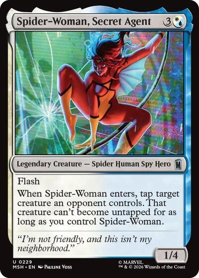 Spider-Woman, Secret Agent (MSH) #229 Uncommon (Lightly Played) Marvel Super Heroes Magic: The Gathering: 2026