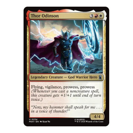 Thor Odinson (MSH) #234 Uncommon (Lightly Played) Marvel Super Heroes Magic: The Gathering: 2026