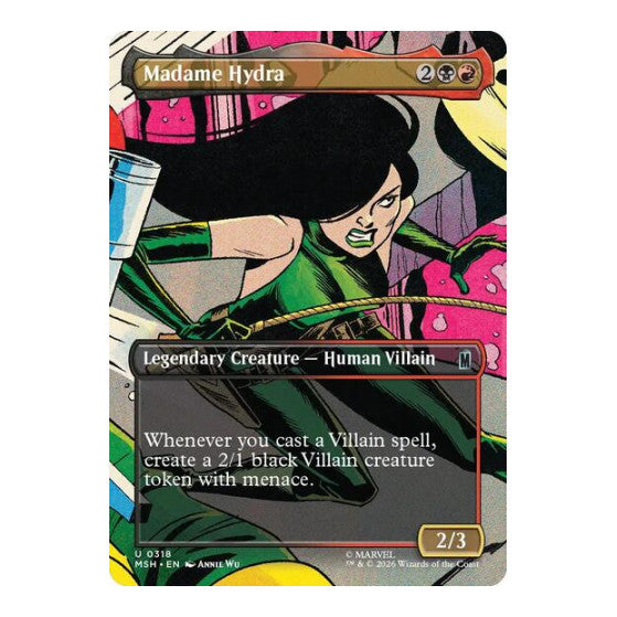 Madame Hydra (Borderless) (MSH) #318 Uncommon (Foil Lightly Played) Marvel Super Heroes Magic: The Gathering: 2026