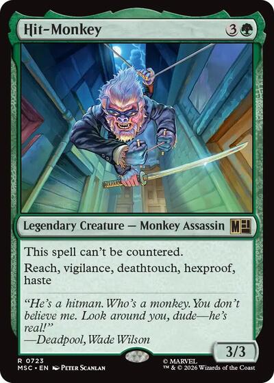 Hit-Monkey (MSC) #723 Rare (Foil Near Mint) Commander: Marvel Super Heroes Magic: The Gathering: 2026