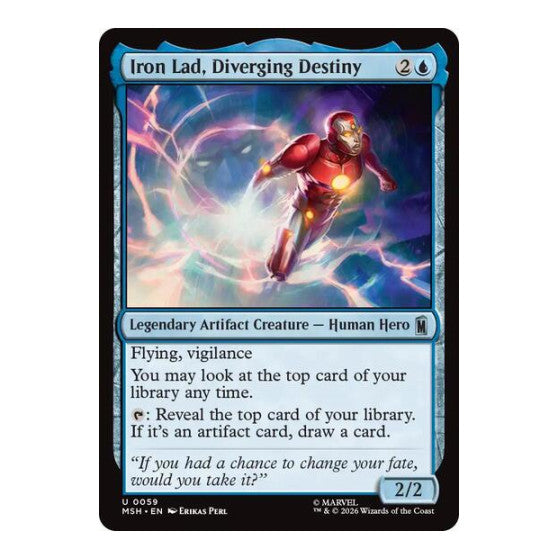 Iron Lad, Diverging Destiny (MSH) #59 Uncommon (Lightly Played) Marvel Super Heroes Magic: The Gathering: 2026