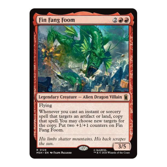 Fin Fang Foom (MSH) #129 Rare (Lightly Played) Marvel Super Heroes Magic: The Gathering: 2026