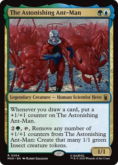 The Astonishing Ant-Man (MSH) #204 Rare (Near Mint) Marvel Super Heroes Magic: The Gathering: 2026