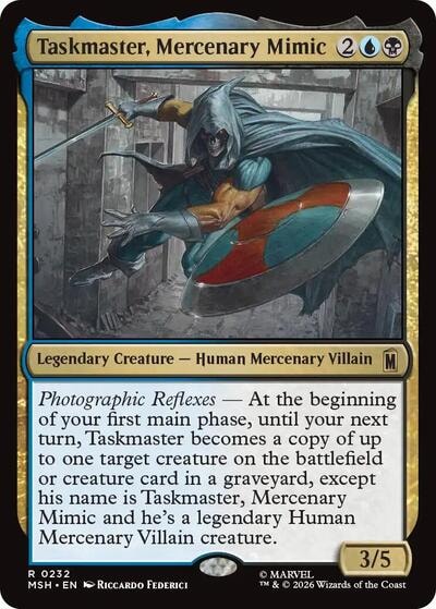 Taskmaster, Mercenary Mimic (MSH) #232 Rare (Lightly Played) Marvel Super Heroes Magic: The Gathering: 2026