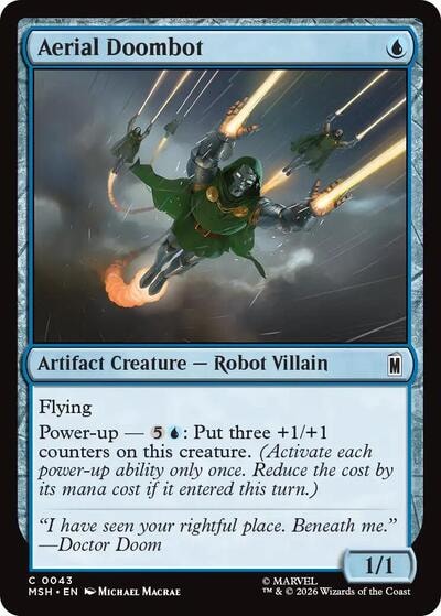 Aerial Doombot (MSH) #43 Common (Lightly Played) Marvel Super Heroes Magic: The Gathering: 2026