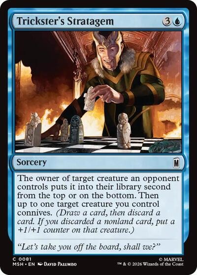 Trickster's Stratagem (MSH) #81 Common (Lightly Played) Marvel Super Heroes Magic: The Gathering: 2026