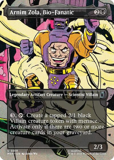 Arnim Zola, Bio-Fanatic (Borderless) (MSH) #319 Uncommon Marvel Super Heroes Magic: The Gathering: 2026