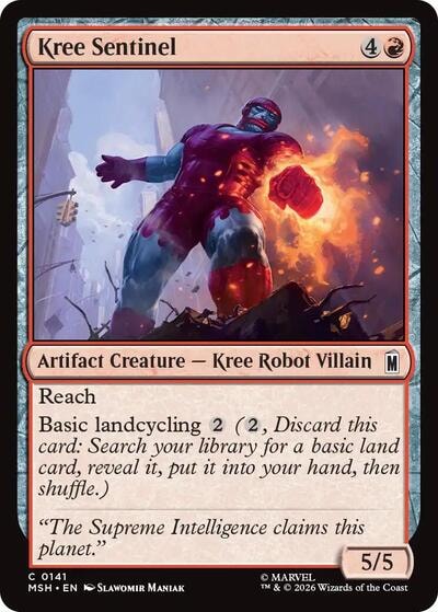 Kree Sentinel (MSH) #141 Common (Lightly Played) Marvel Super Heroes Magic: The Gathering: 2026