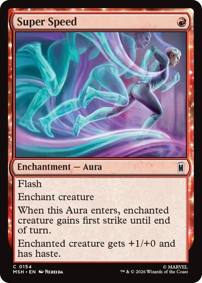 Super Speed (MSH) #154 Common (Lightly Played) Marvel Super Heroes Magic: The Gathering: 2026
