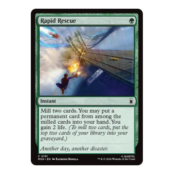 Rapid Rescue (MSH) #181 Common Marvel Super Heroes Magic: The Gathering: 2026