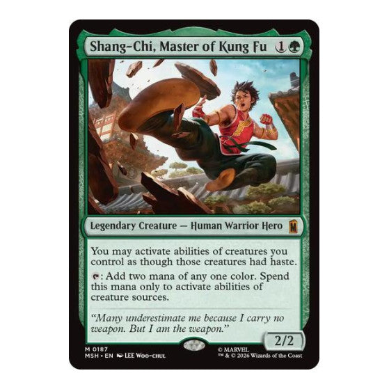 Shang-Chi, Master of Kung Fu (MSH) #187 Mythic Rare (Foil Near Mint) Marvel Super Heroes Magic: The Gathering: 2026