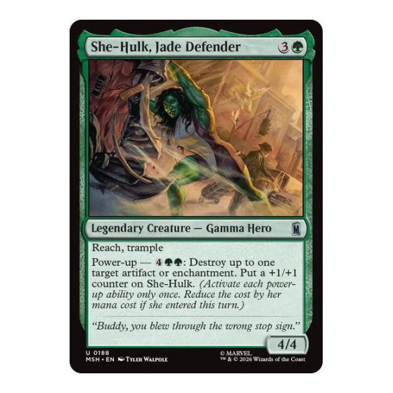 She-Hulk, Jade Defender (MSH) #188 Uncommon Marvel Super Heroes Magic: The Gathering: 2026