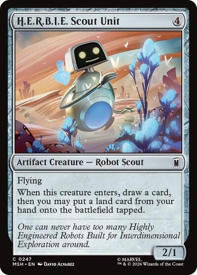 HERBIE Scout Unit (MSH) #247 Common (Lightly Played) Marvel Super Heroes Magic: The Gathering: 2026