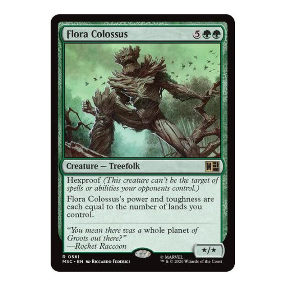 Flora Colossus (MSC) #561 Rare (Lightly Played) Commander: Marvel Super Heroes Magic: The Gathering: 2026