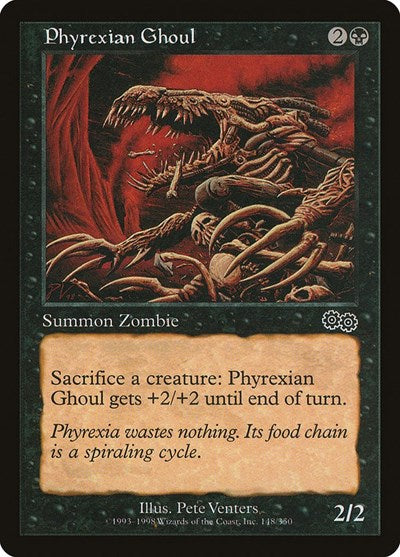 Phyrexian Ghoul (USG) #148 Common (Moderately Played) Urza's Saga Magic: The Gathering: 1998