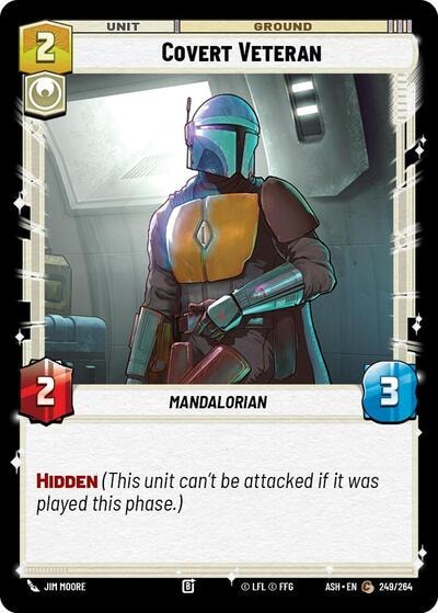 Covert Veteran (ASH) #249/264 Common (Near Mint) Ashes of the Empire Star Wars: Unlimited: 2026