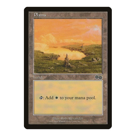 Plains 334 (USG) #334 Land Urza's Saga Magic: The Gathering: 1998