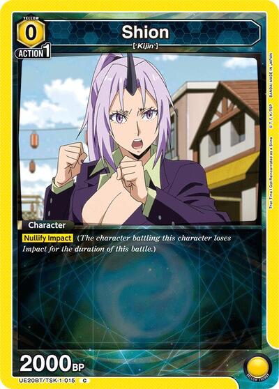Shion (015) (UE20BT) #UE20BT/TSK-1-015 Common (Near Mint) UE20BT: That Time I Got Reincarnated as a Slime Union Arena: 2026