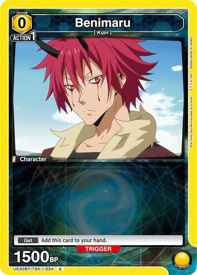Benimaru (024) (UE20BT) #UE20BT/TSK-1-024 Common (Near Mint) UE20BT: That Time I Got Reincarnated as a Slime Union Arena: 2026